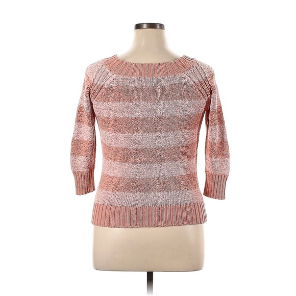 Apt. 9 Womens XL Pullover Sweater Pink Boho Cottagecore Grandmacore Soft Knit - Picture 2 of 4